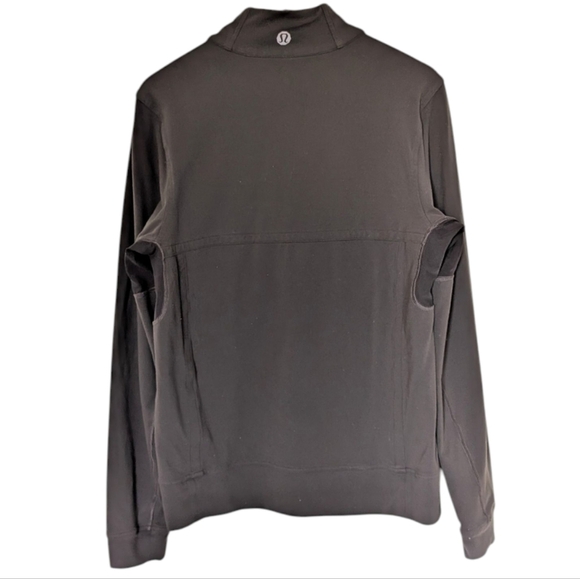 Lululemon Track Jacket Athletic Sport Running Casual Mens Medium Chocolate Brown - Picture 3 of 16